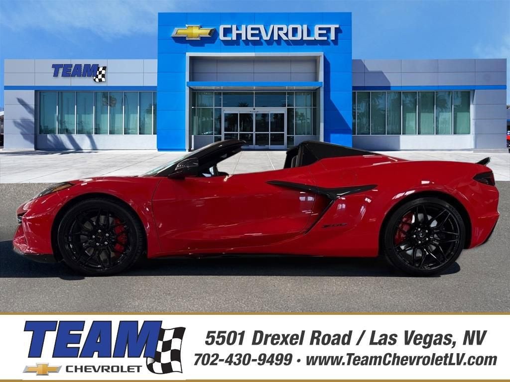2026 Chevrolet Corvette Z06 1LZ in Torch Red — front three-quarter view