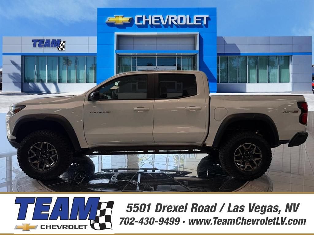 2026 Chevrolet Colorado ZR2 in Summit White — front three-quarter view