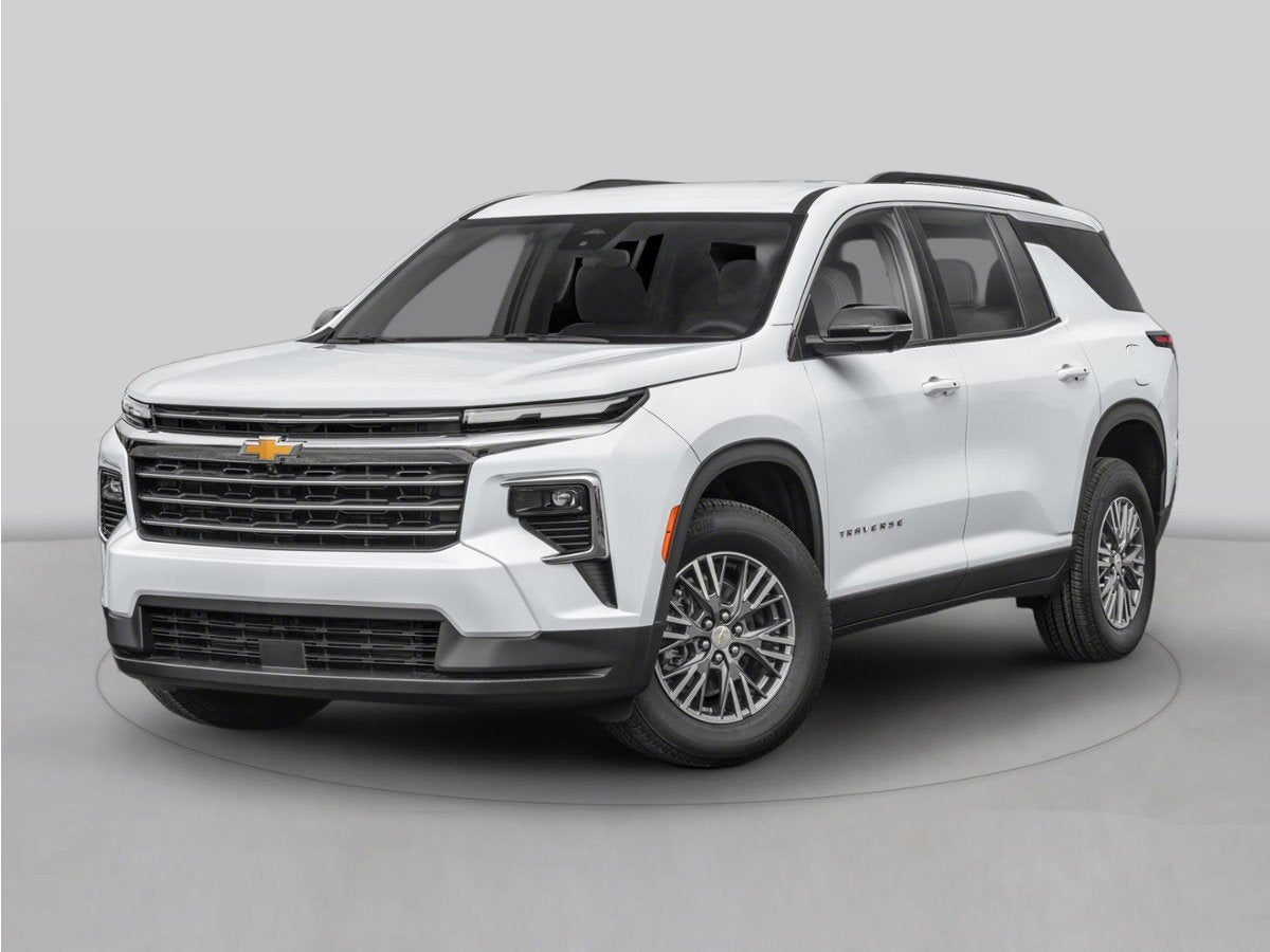 2026 Chevrolet Traverse LT in Sterling Gray Metallic — front three-quarter view