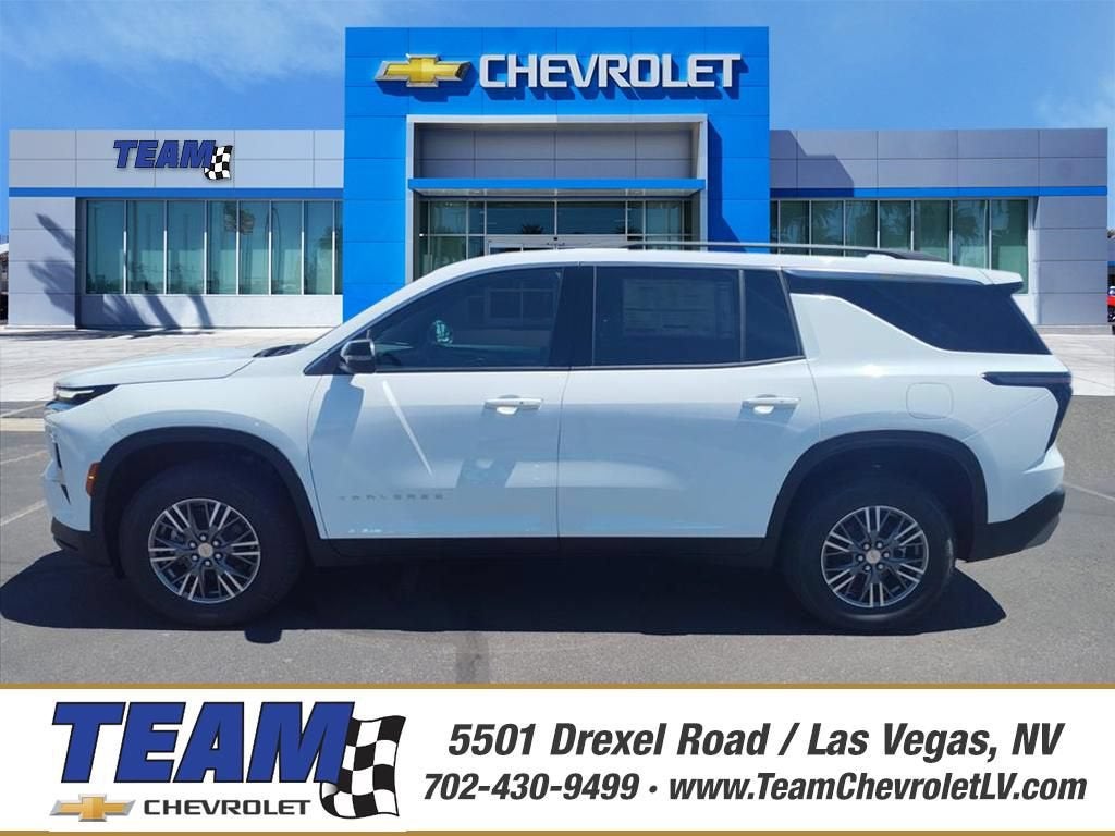 2026 Chevrolet Traverse LT in Summit White — front three-quarter view