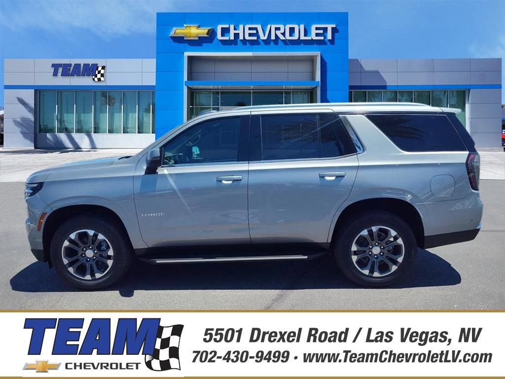2026 Chevrolet Tahoe LT in Sterling Gray Metallic — front three-quarter view