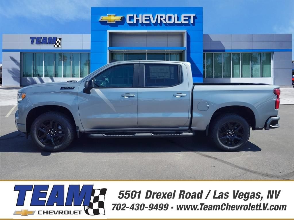 2026 Chevrolet Silverado 1500 RST in Sterling Gray Metallic — front three-quarter view
