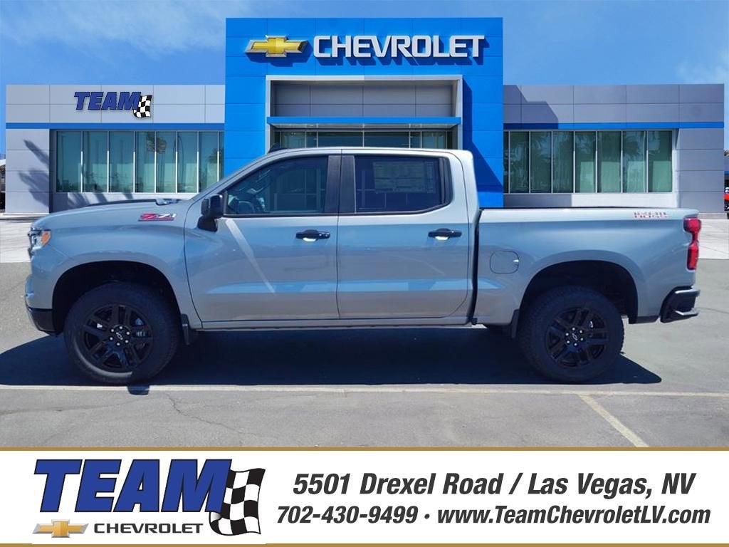 2026 Chevrolet Silverado 1500 LT Trail Boss in Sterling Gray Metallic — front three-quarter view
