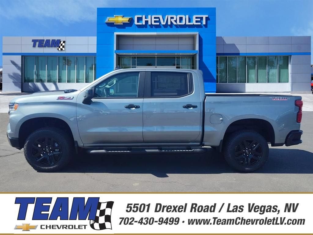 2026 Chevrolet Silverado 1500 LT Trail Boss in Sterling Gray Metallic — front three-quarter view