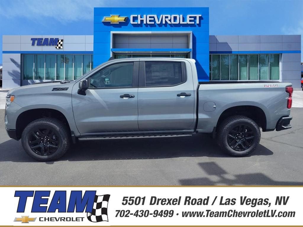 2026 Chevrolet Silverado 1500 LT Trail Boss in Sterling Gray Metallic — front three-quarter view