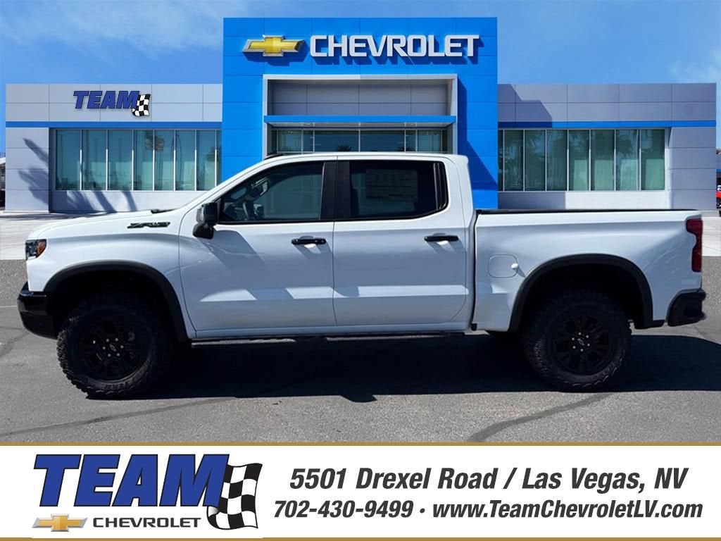 2026 Chevrolet Silverado 1500 ZR2 in Summit White — front three-quarter view
