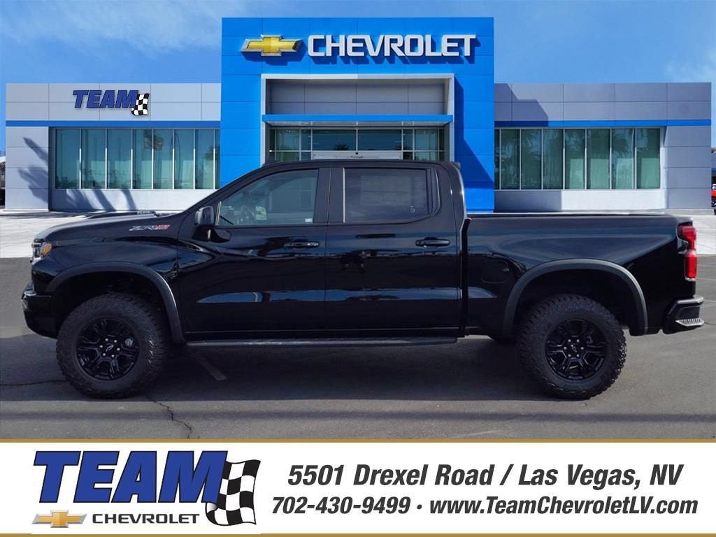2026 Chevrolet Silverado 1500 ZR2 in Black — front three-quarter view