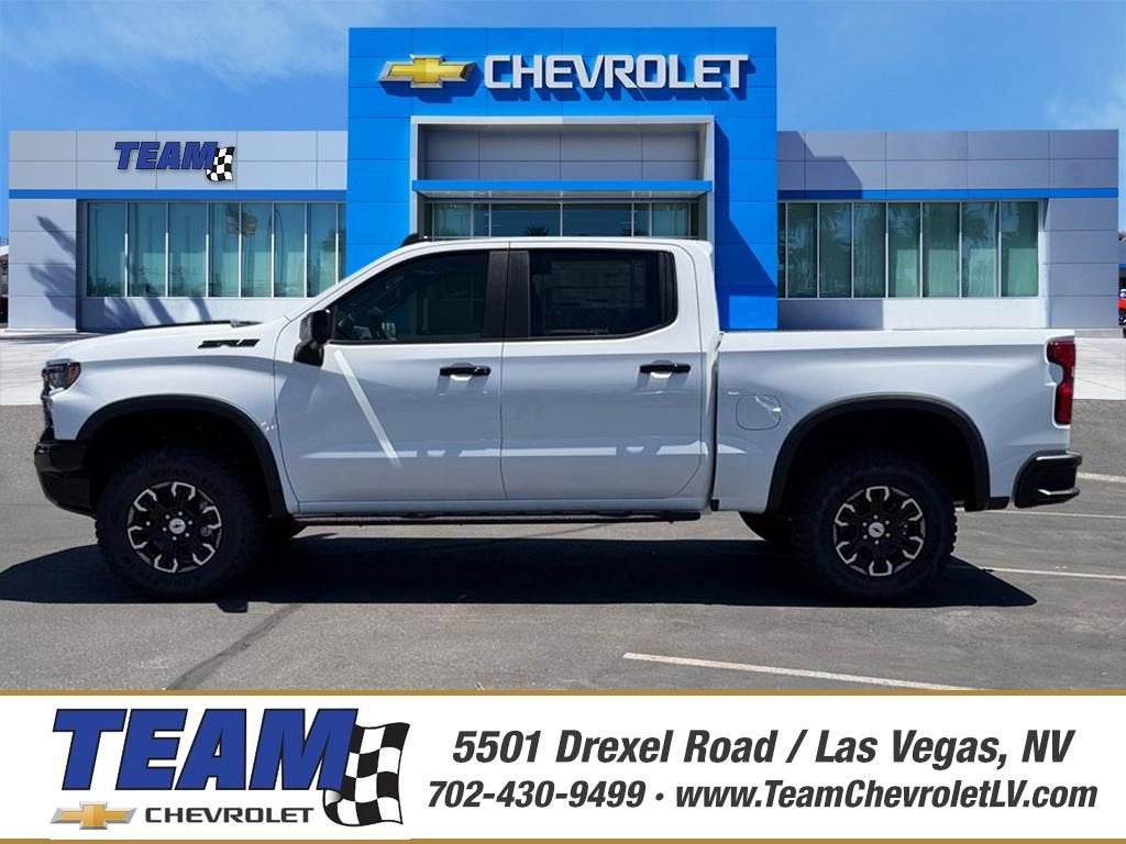 2026 Chevrolet Silverado 1500 ZR2 in Summit White — front three-quarter view