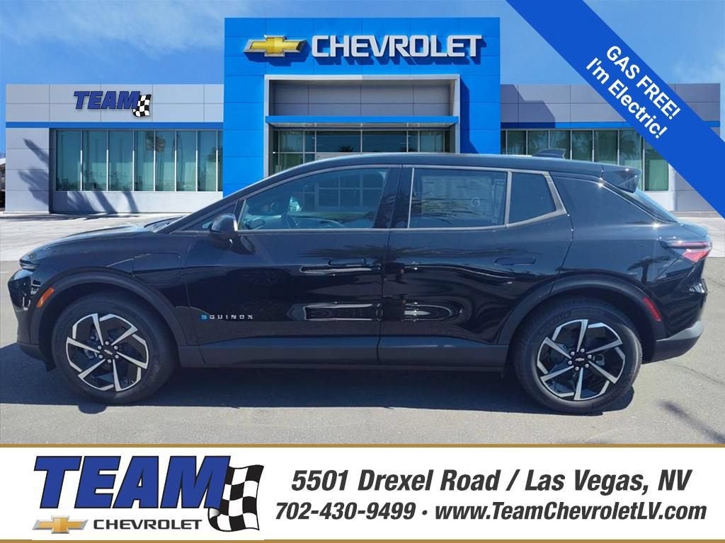 2026 Chevrolet Equinox EV LT in Black — front three-quarter view