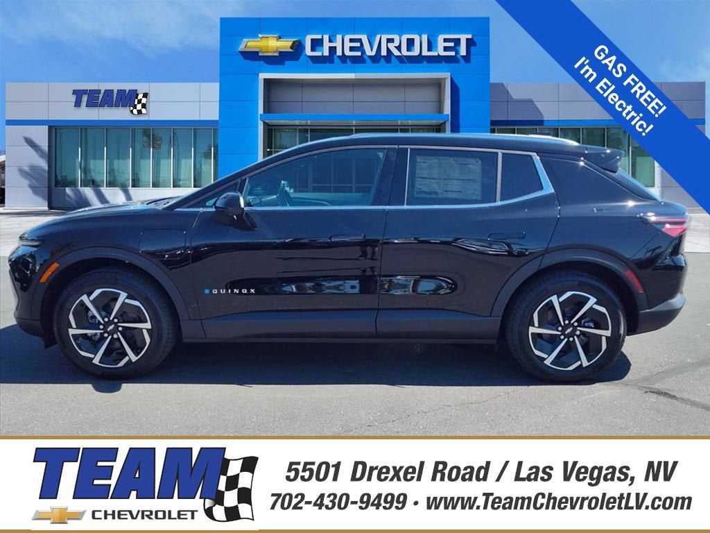2026 Chevrolet Equinox EV LT in Black — front three-quarter view