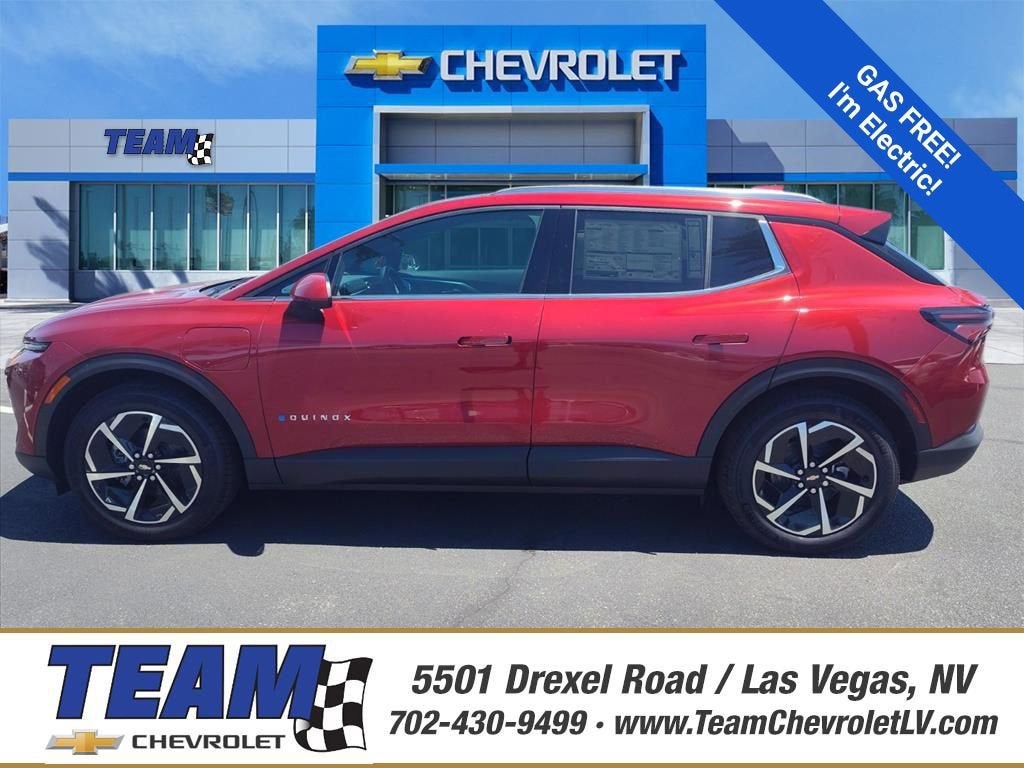 2026 Chevrolet Equinox EV LT in Radiant Red Tintcoat — front three-quarter view