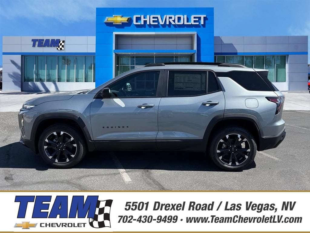 2026 Chevrolet Equinox RS in Sterling Gray Metallic — front three-quarter view