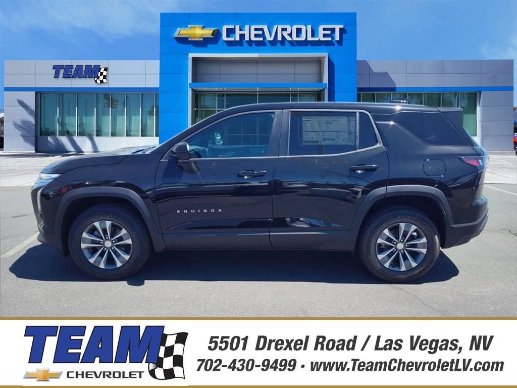 2026 Chevrolet Equinox LT in Mosaic Black Metallic — front three-quarter view