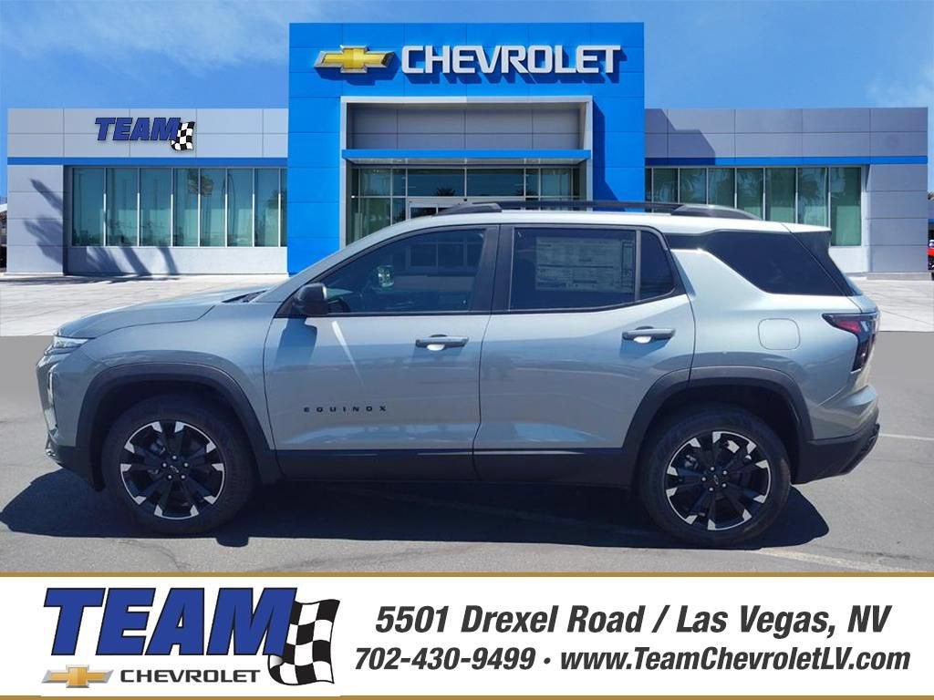 2026 Chevrolet Equinox RS in Sterling Gray Metallic — front three-quarter view