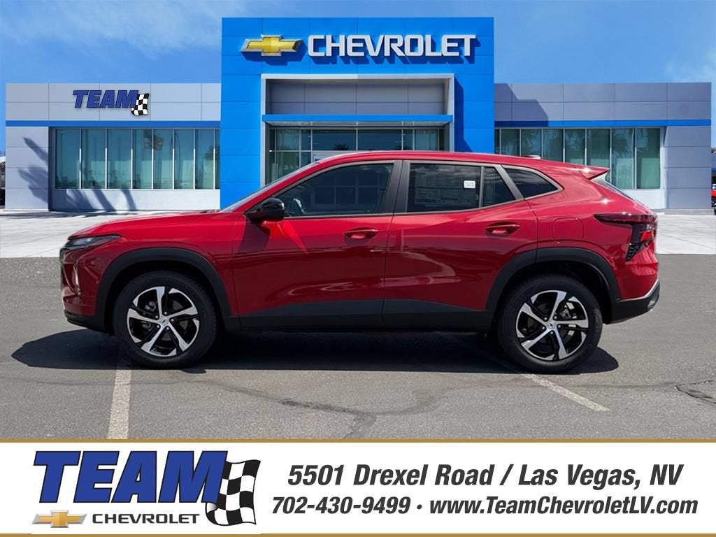 2026 Chevrolet Trax 1RS in Apex Red — front three-quarter view